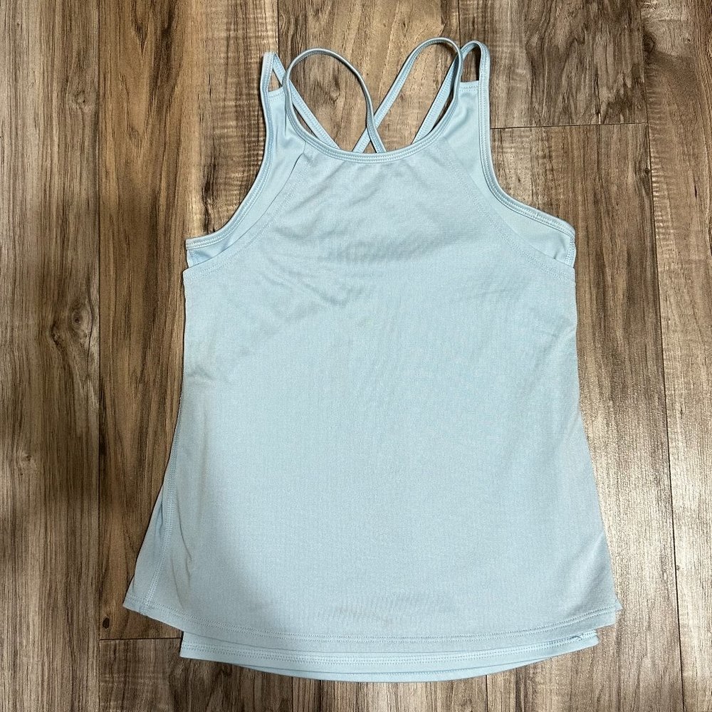 All In Motion Girl's Seamless Tank Top Baby Blue SZ M